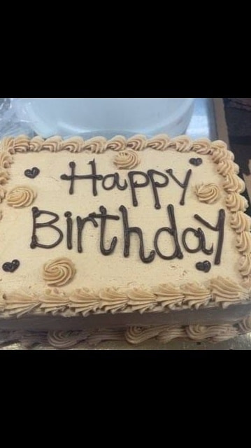 Piped Birthday Cake